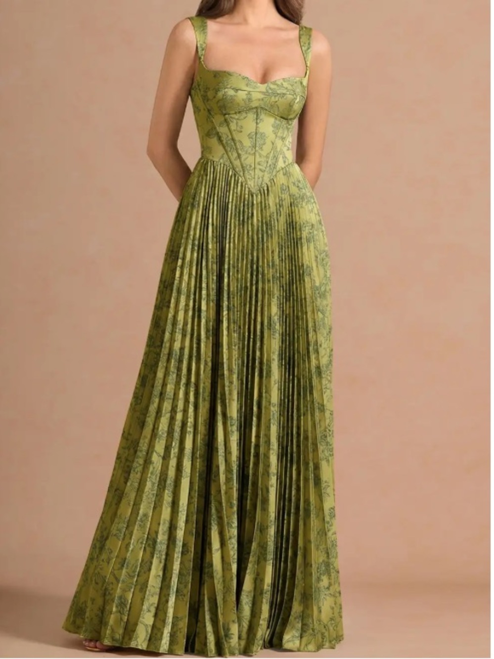 Azazie Moss Navy Isonelle Maxi Dress